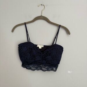 Zenana Outfitters Blue Lace Bandeau